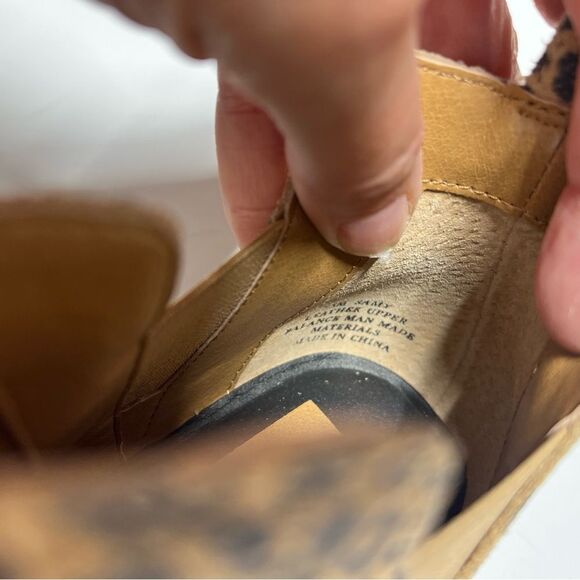 Dolce Vita Samy Leather Leopard Print Pointy Toe Bootie 7.5 NWOB - Picture 13 of 13